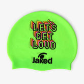 Cască de înot din silicon, copii 7+ ani / adulti, verde deschis - Jaked Loud